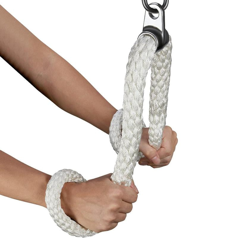 Tricep Rope, Press down Cable Machine Attachment Set, LAT Pulldown Attachment, Cable Machine Accessories for Home Gym, Exercise Machine Attachments Pulley System Gym Pull down Rope, Patented,Best Christmas Gifts for Men,Fitness Equipment,Home Gym Weight L