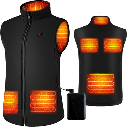Rechargeable Slim-Fit Heated Vest for Men and Women with Battery Pack