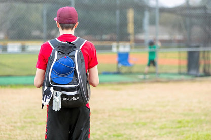 Baseball Bat Backpack - Premium Gear Bag for Baseball, T-Ball, and Softball Equipment for All Ages | Accommodates Bat, Helmet, Glove, and Footwear | Features Shoe Compartment and Fence Hook