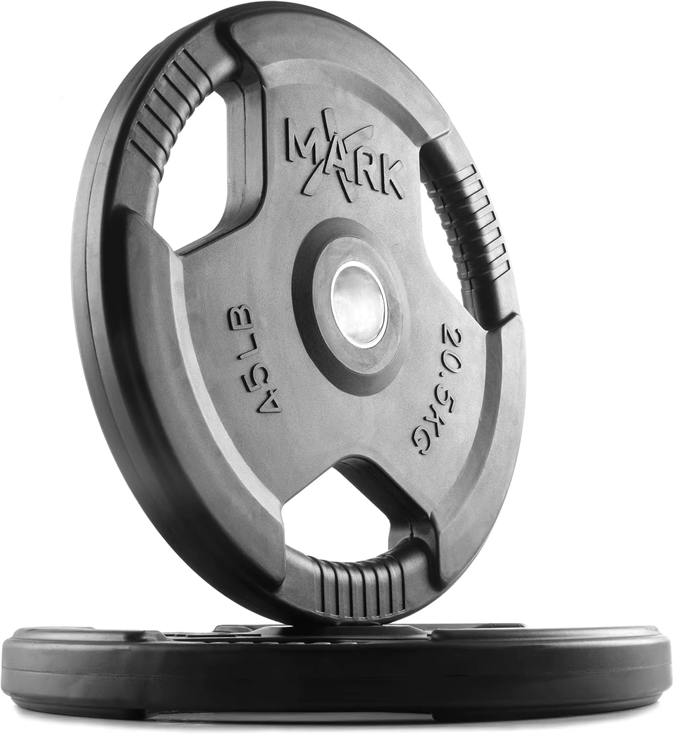 Rubber Coated Weight Plates Set for Barbell Strength Training - Ideal for Home Gym Use
