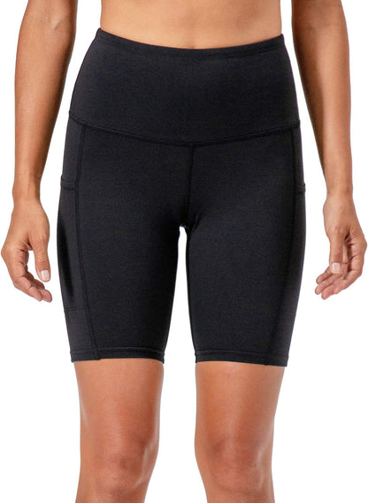 Women's 2-Pack High-Waisted Yoga and Running Shorts with Side Pockets