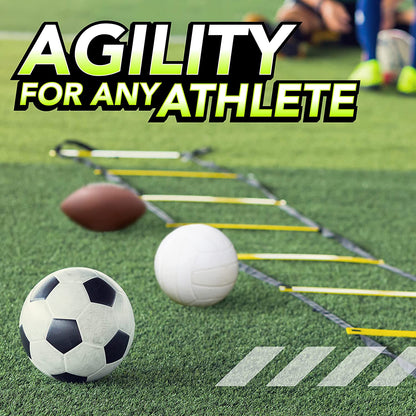 Big B Pro Sports Agility Training Equipment Set - High-Quality Youth Football Training Gear Including 20Ft Agility Ladder, Running Parachute, and Soccer Cones