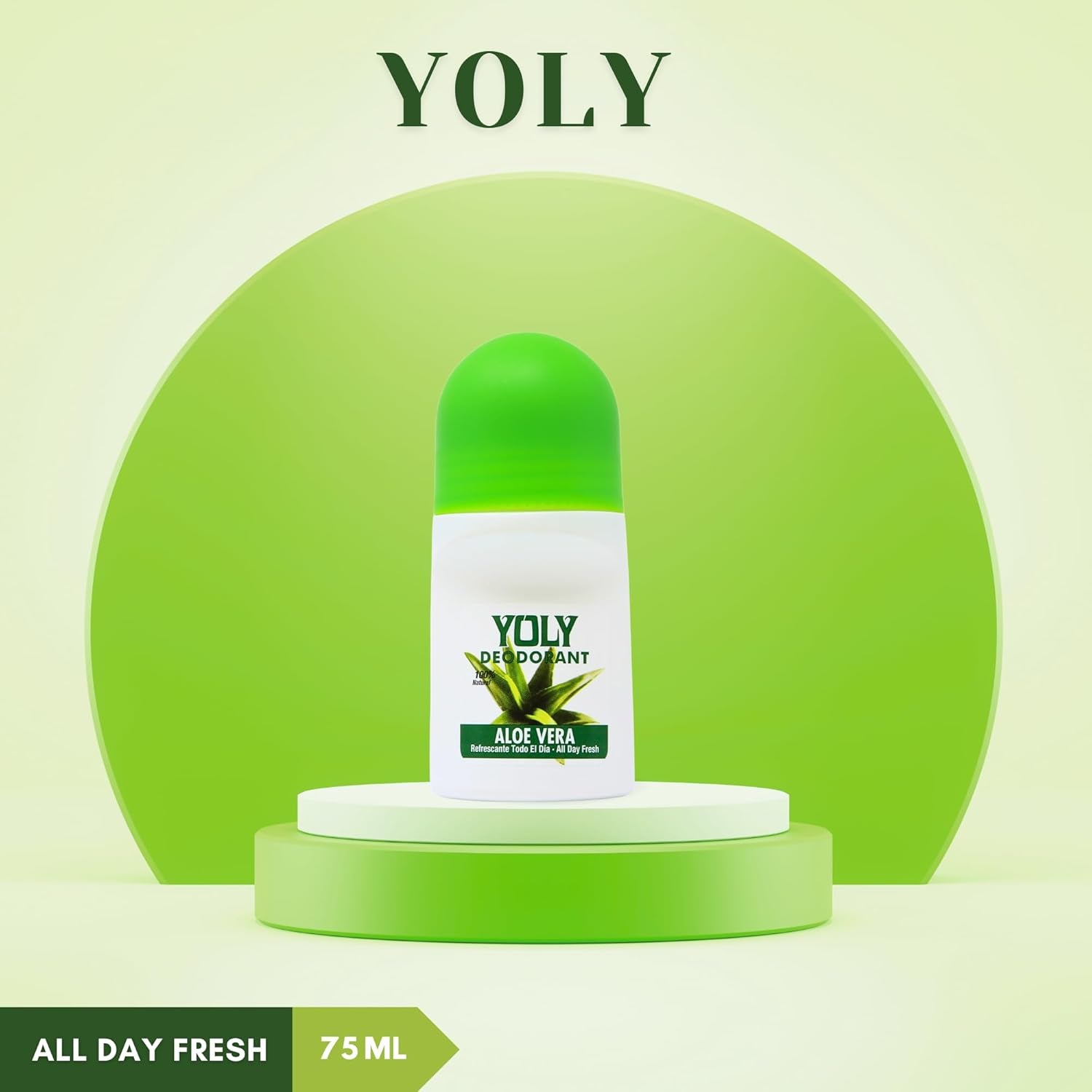 Deoderant Aloe Vera Antiperspirant, Odor Protection, All Day Fresh (2.53 Fl Oz/Pack of 1)