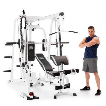 Pro Smith Cage Total Body Workout System in White