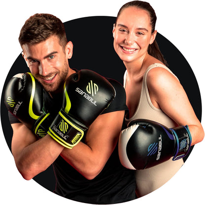 Essential Gel Boxing Gloves for Men and Women - Ideal for Kickboxing, MMA, Muay Thai, Heavy Bag Training, and Sparring
