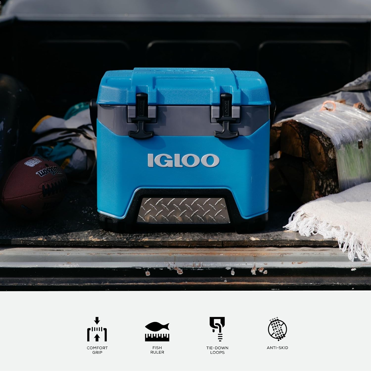 25 Qt BMX Heavy-Duty Ice Chest Cooler with Cool Riser Technology