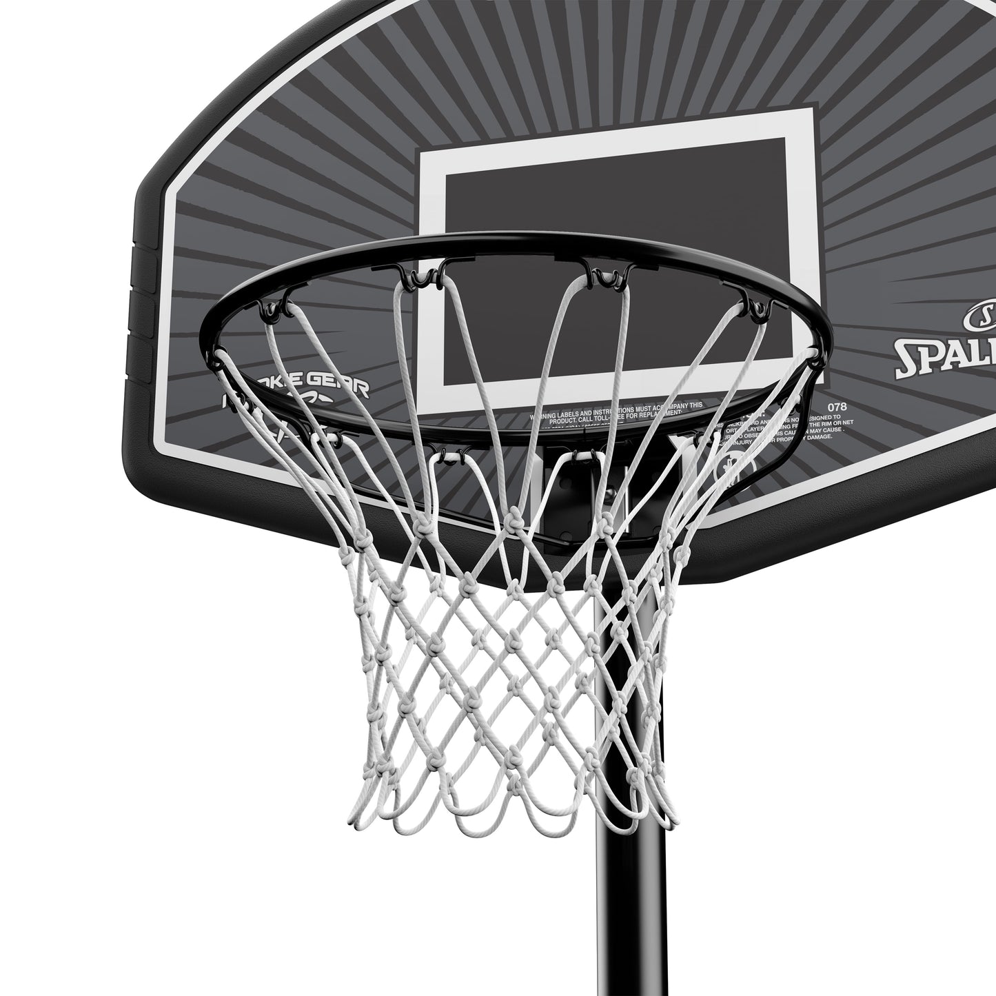 32-Inch Portable Basketball Hoop with Eco-Composite Backboard and Adjustable Height for Outdoor Use