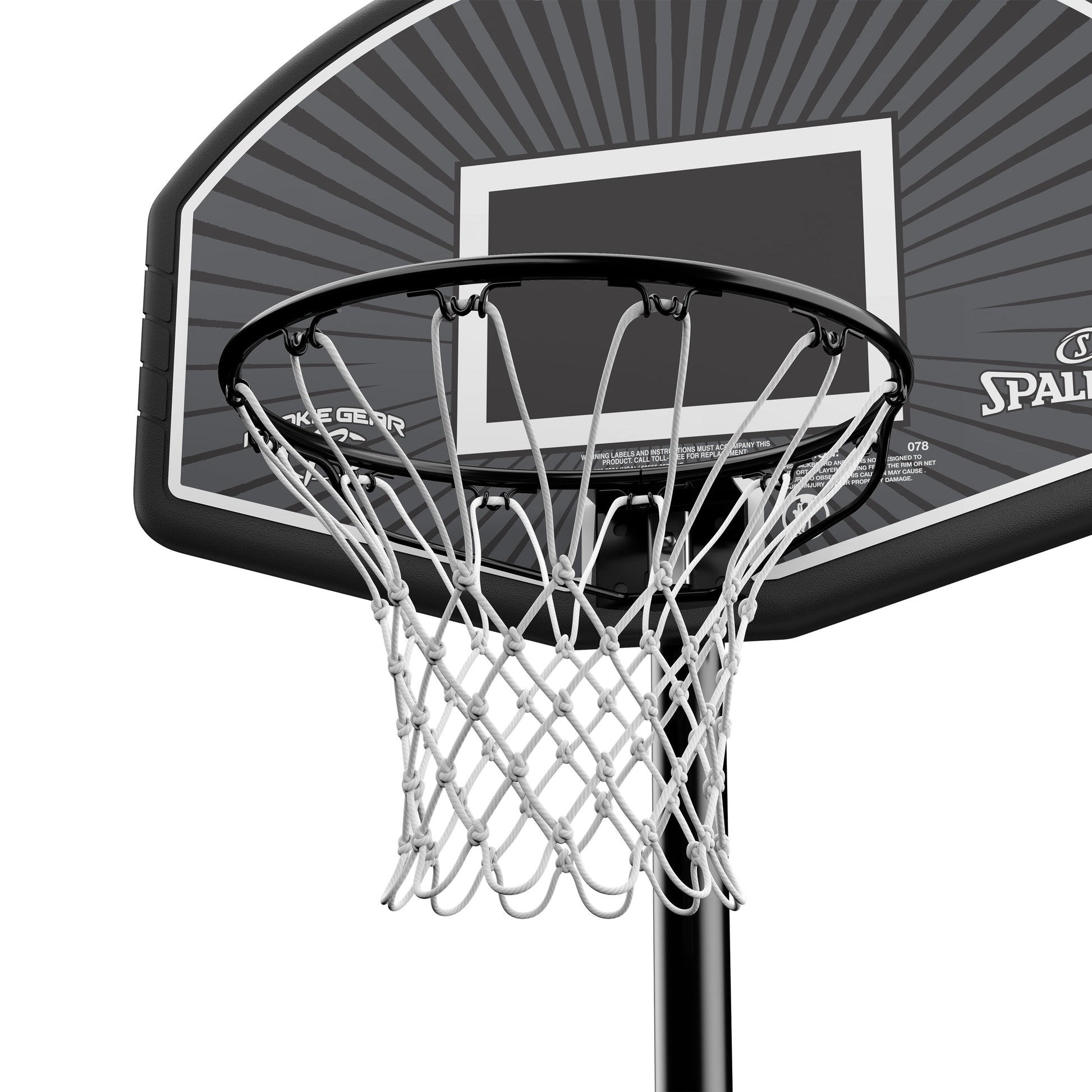 32-Inch Portable Basketball Hoop with Eco-Composite Backboard and Adjustable Height for Outdoor Use