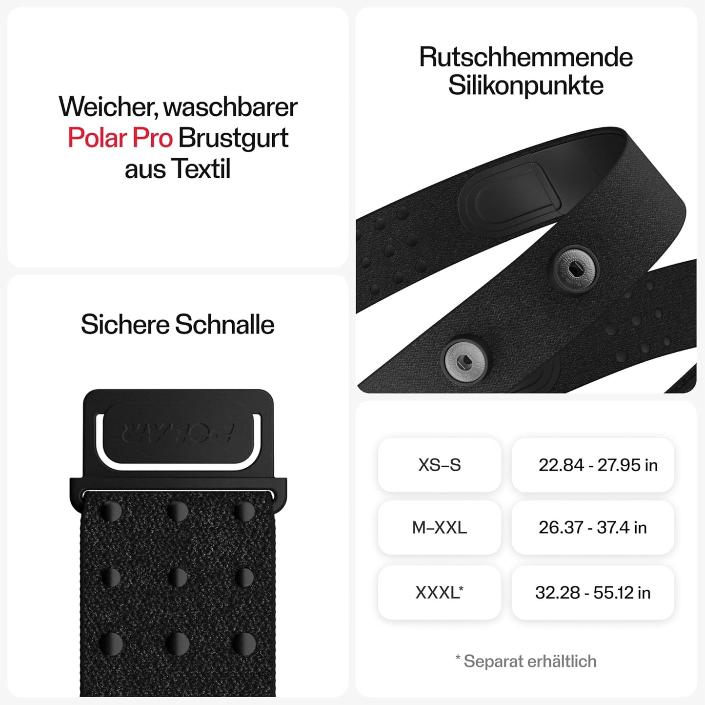 H10 Heart Rate Monitor Chest Strap - ANT+ and Bluetooth Waterproof HR Sensor for Men and Women