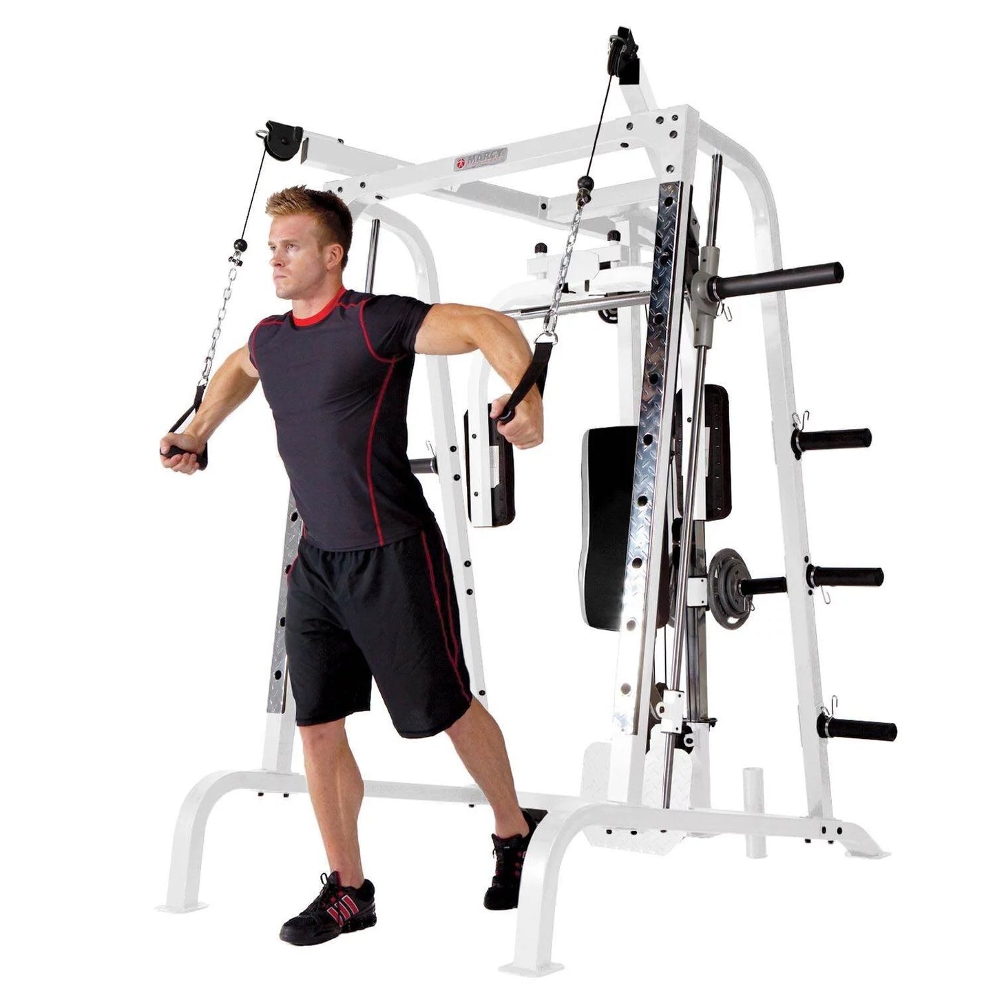 Pro Smith Cage Total Body Workout System in White