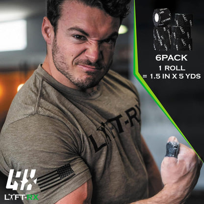 Premium Adhesive Weightlifting Hook Grip Tape for Olympic Weightlifting, Cross Fitness, and Athletic Performance - Thumb and Finger Protection, Enhanced Grip