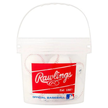 Official League Recreational Practice Baseballs for Youth (8U) - OLB3 Bucket - 8 Count