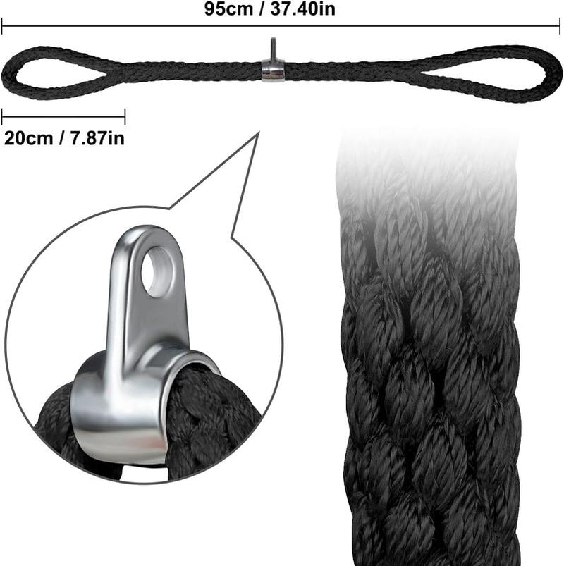 Tricep Rope, Press down Cable Machine Attachment Set, LAT Pulldown Attachment, Cable Machine Accessories for Home Gym, Exercise Machine Attachments Pulley System Gym Pull down Rope, Patented,Best Christmas Gifts for Men,Fitness Equipment,Home Gym Weight L