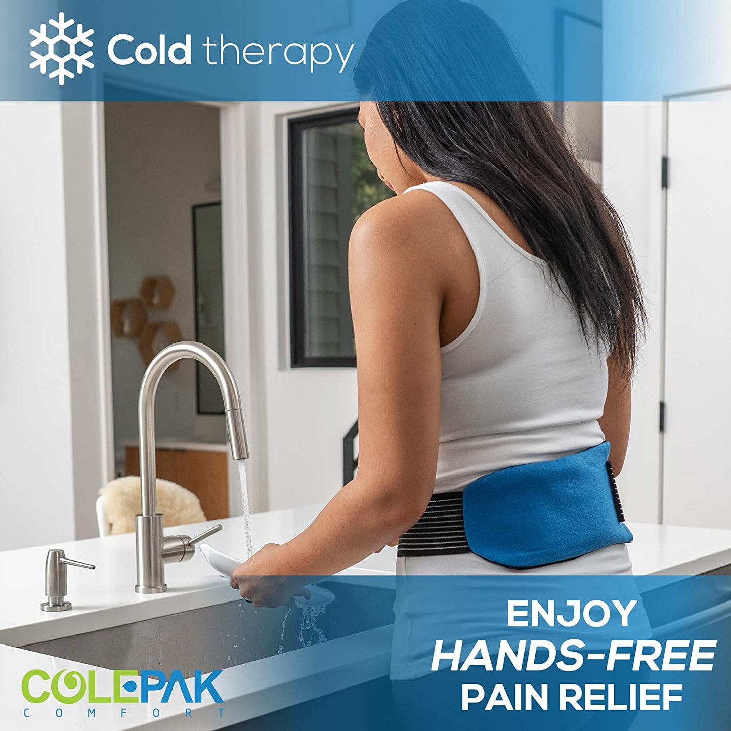 Reusable Hot & Cold Gel Ice Packs for Pain Relief and Swelling - 4 Piece Set for Joint and Muscle Soreness (Knees, Back, Shoulder, Foot)