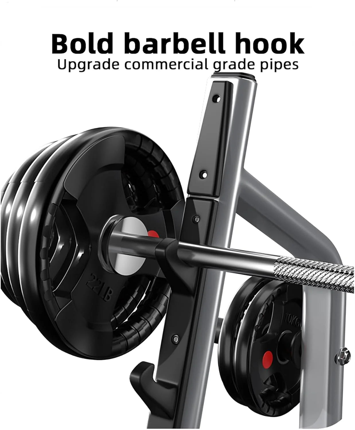 Weight Bench Press Station - Olympic Powerlifting Equipment - 700Lbs Capacity 2.0Mm Heavy-Duty Steel Frame Incline/Flat Bench Press Rack