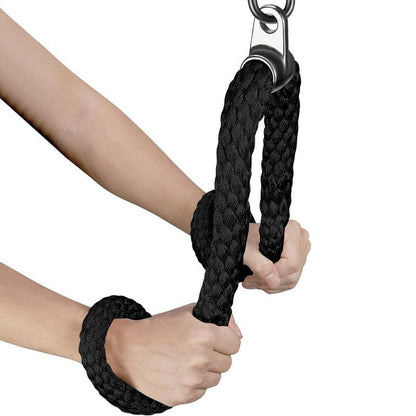 Tricep Rope, Press down Cable Machine Attachment Set, LAT Pulldown Attachment, Cable Machine Accessories for Home Gym, Exercise Machine Attachments Pulley System Gym Pull down Rope, Patented,Best Christmas Gifts for Men,Fitness Equipment,Home Gym Weight L