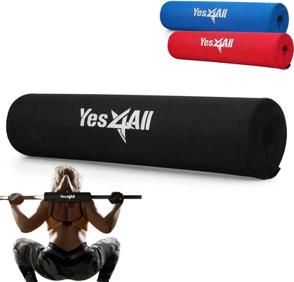 Ergonomic Foam Bar Pad for Olympic Barbell Squats, Hip Thrusts, and Weightlifting