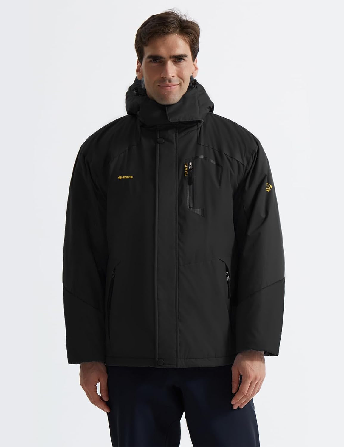Men's Waterproof Ski and Snow Jacket - Windproof Winter Rain Jacket