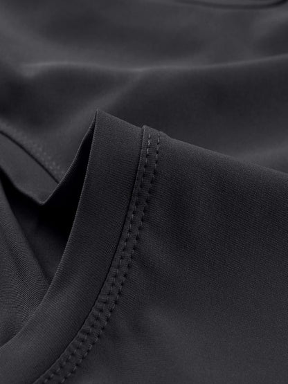 Women's Dry Fit Crop Top - 3-Piece Short Sleeve Athletic Running Tee Set