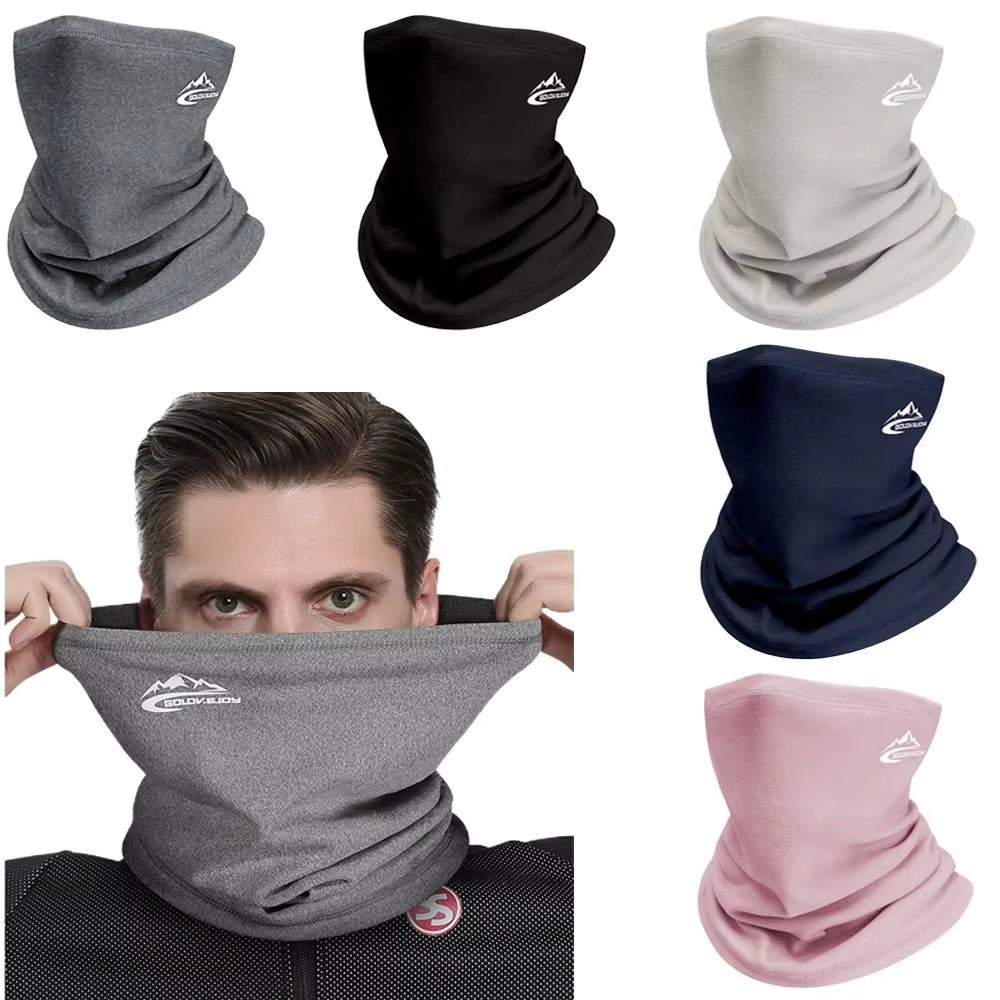 Unisex Winter Sports Bandana - Velvet Thermal Neck Warmer for Skiing, Hiking, Cycling, and Snowboarding - Windproof Headgear