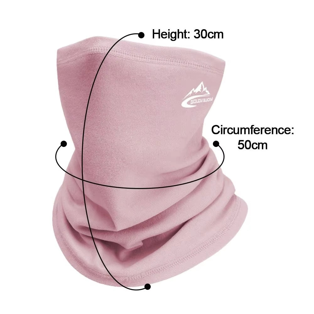 Unisex Winter Sports Bandana - Velvet Thermal Neck Warmer for Skiing, Hiking, Cycling, and Snowboarding - Windproof Headgear