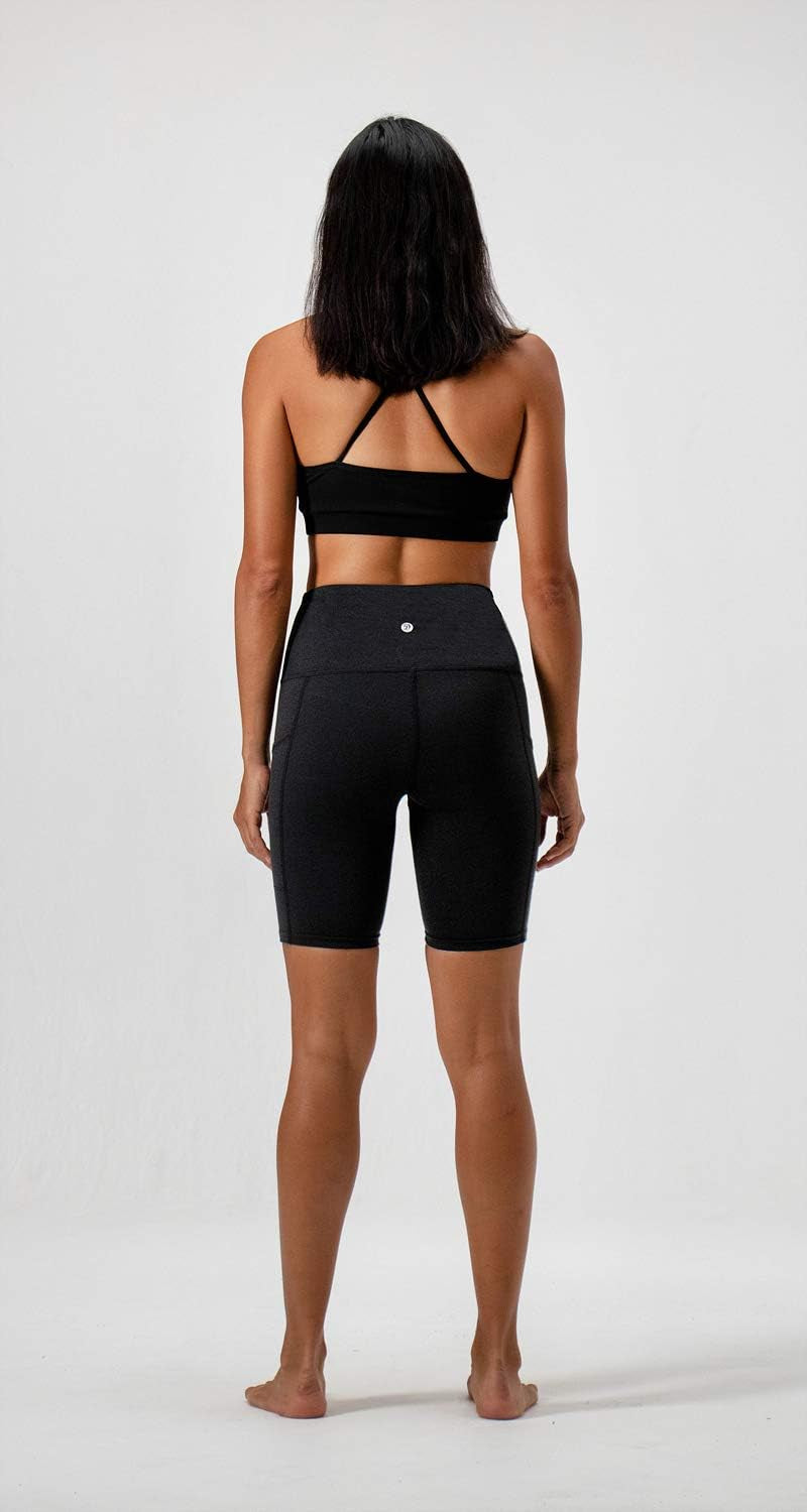 Women's 2-Pack High-Waisted Yoga and Running Shorts with Side Pockets