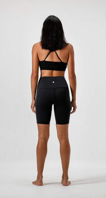 Women's 2-Pack High-Waisted Yoga and Running Shorts with Side Pockets