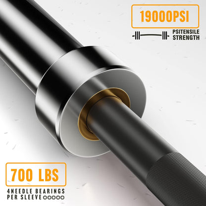 Olympic EZ Curl Barbell - Available in 330LB, 700LB, 1000LB, and 1500LB for Bicep Curls, Squats, and Weightlifting