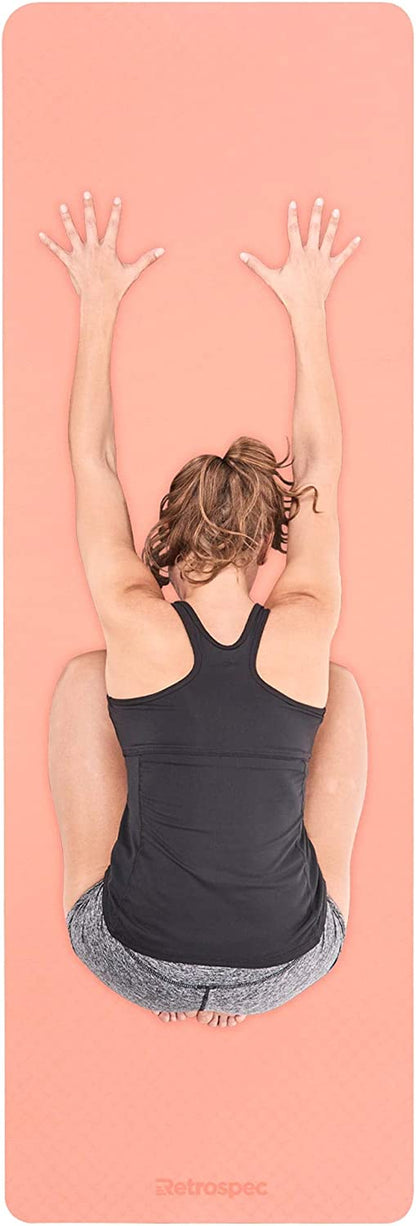 Zuma Non-Slip Yoga Mat for Indoor and Outdoor Use - Ideal for Hot Yoga, Pilates, Stretching, and Fitness Workouts, 6mm Thickness, Easy to Clean