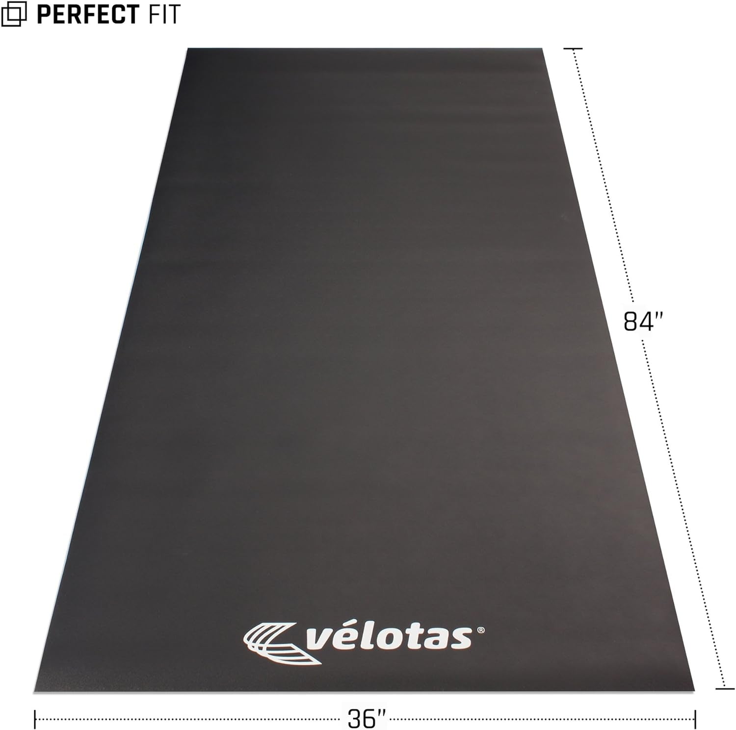 Velotas Pro Series High-Density Fitness Equipment Mats for Treadmills, Stationary Bikes, and Weight Benches - Available in Multiple Sizes