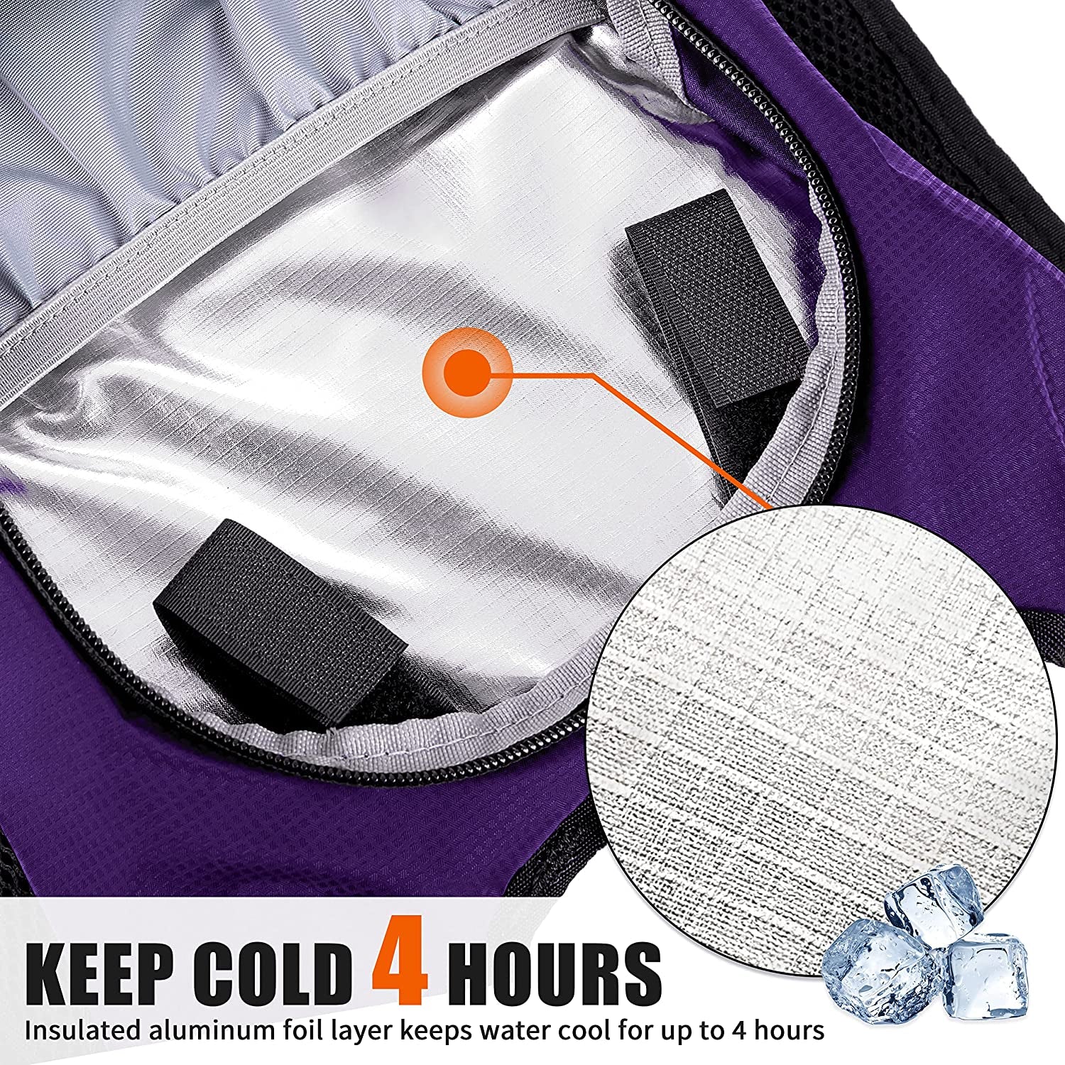 Hydration Pack - 2L Water Bladder Backpack for Running, Biking, Hiking, and Festivals