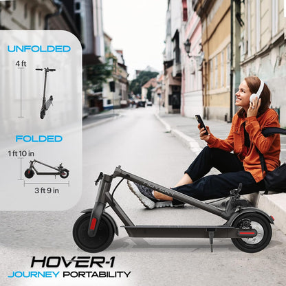 Journey Electric Scooter - 14 MPH Top Speed, 16 Mile Range, 5 Hour Charge Time, LCD Display, 8.5 Inch High-Grip Tires, 220 LB Weight Capacity, Certified Safe for All Ages
