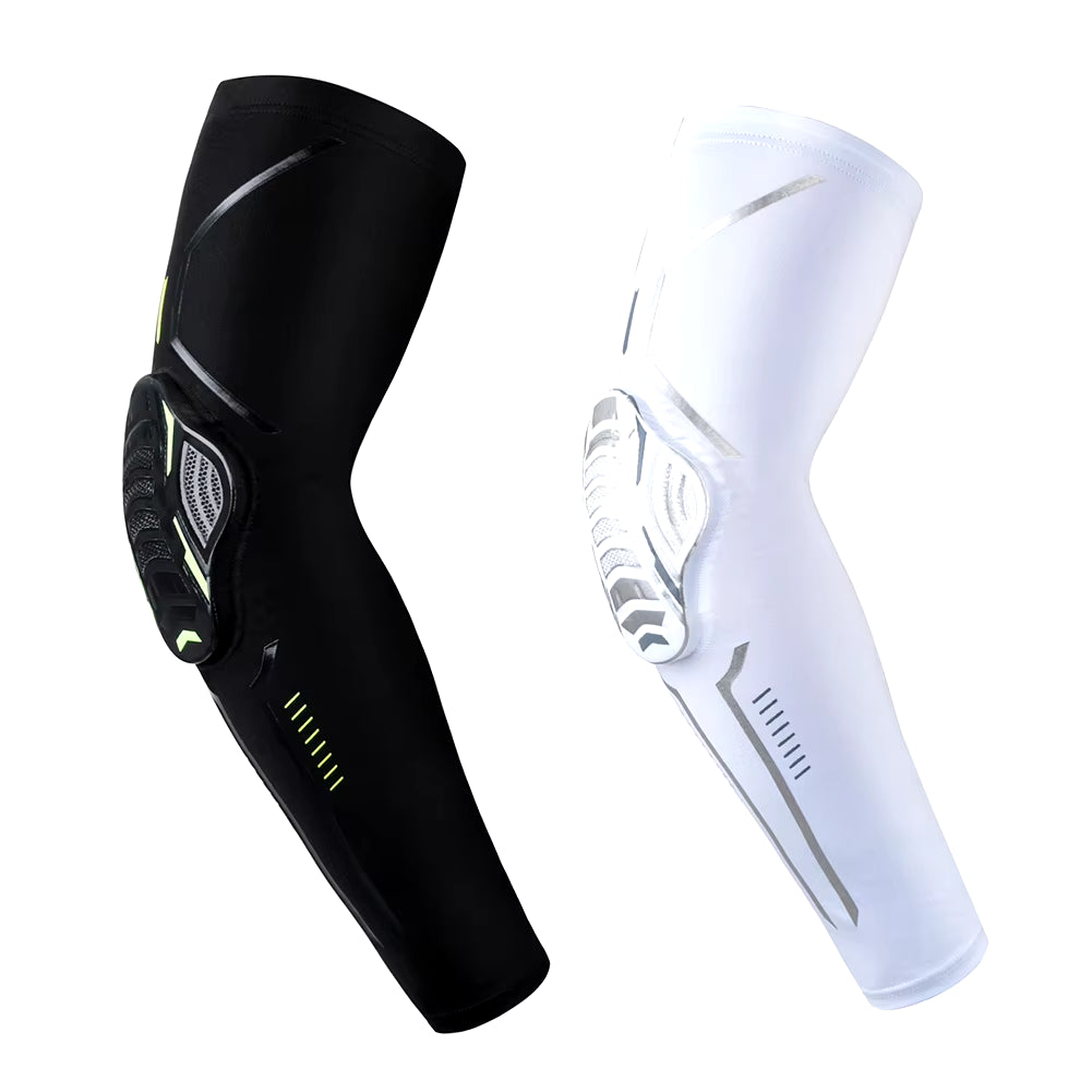 Sports Arm Guard Compression Sleeve - Crashproof Elbow Protection with UV Shield for Running, Fishing, and Cycling