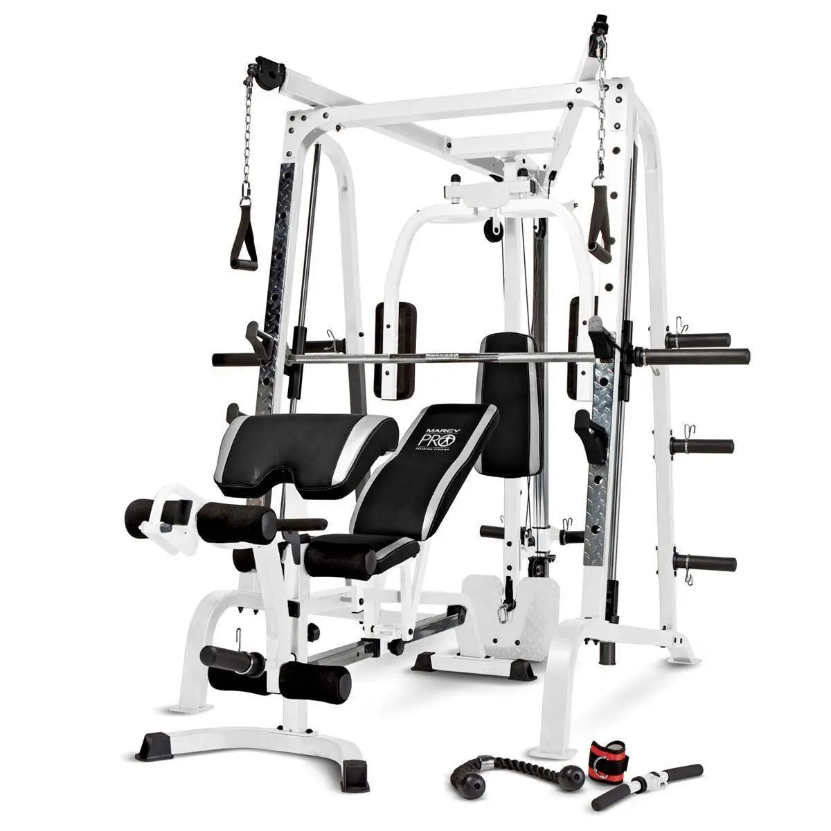 Pro Smith Cage Total Body Workout System in White