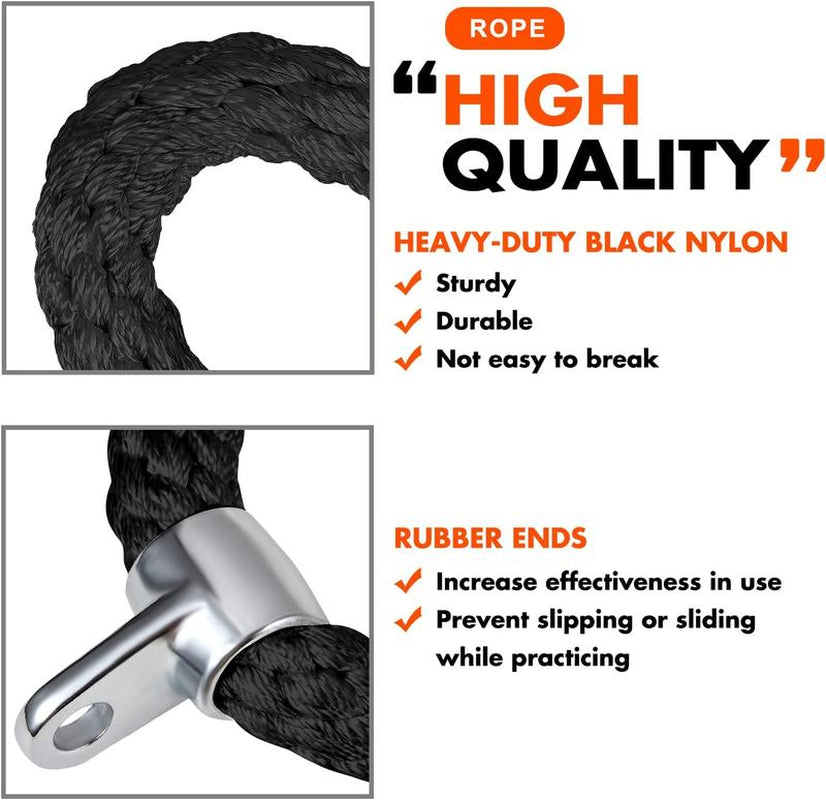 Tricep Rope, Press down Cable Machine Attachment Set, LAT Pulldown Attachment, Cable Machine Accessories for Home Gym, Exercise Machine Attachments Pulley System Gym Pull down Rope, Patented,Best Christmas Gifts for Men,Fitness Equipment,Home Gym Weight L