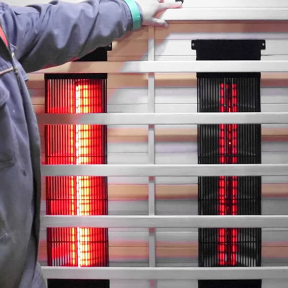 Outdoor Sauna, 4 Person Far Infrared Sauna, 10 Minutes Warm up Home Sauna, 3060Watt