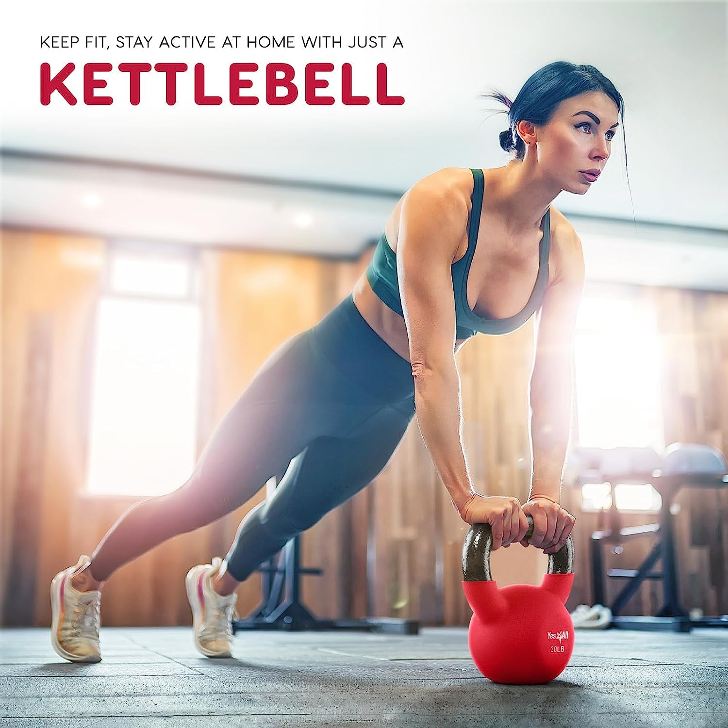 Neoprene Coated Cast Iron Kettlebells, 5-65 LB with Wide Grip Handle and Flat Bottom for Versatile Home Gym Workouts - Available Individually or as a Set