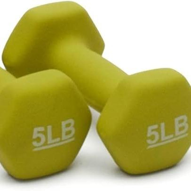 "Basics Neoprene Dumbbells – Soft Grip Hand Weights for Home Workouts & Fitness"