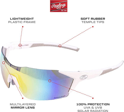 Sporting Goods 1801 Sunglasses in White and Blue