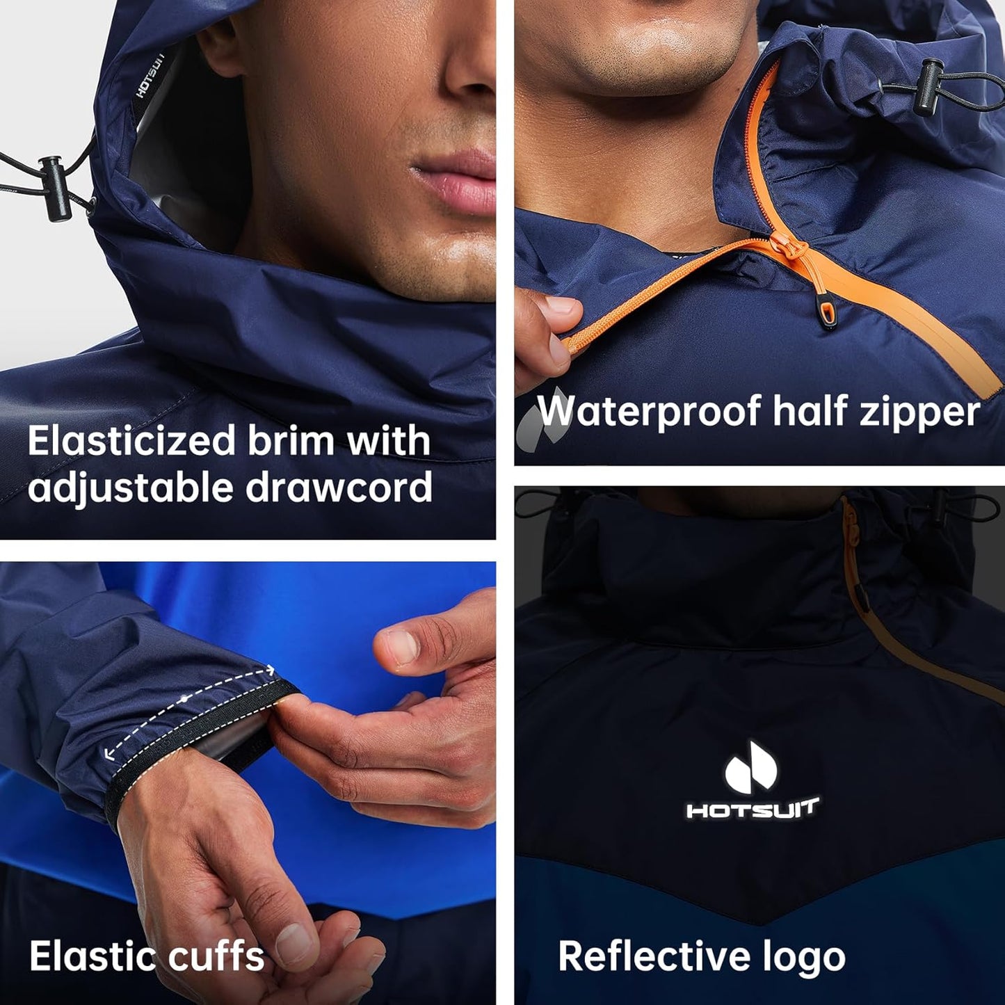 Men's Sauna Suit - Sweat-Enhancing Jacket and Pants for Gym Workouts