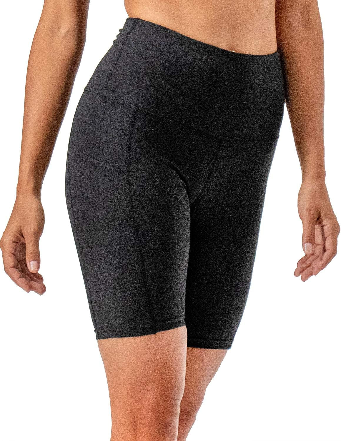 Women's 2-Pack High-Waisted Yoga and Running Shorts with Side Pockets