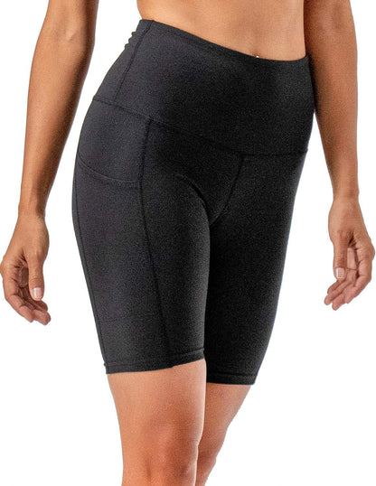 Women's 2-Pack High-Waisted Yoga and Running Shorts with Side Pockets