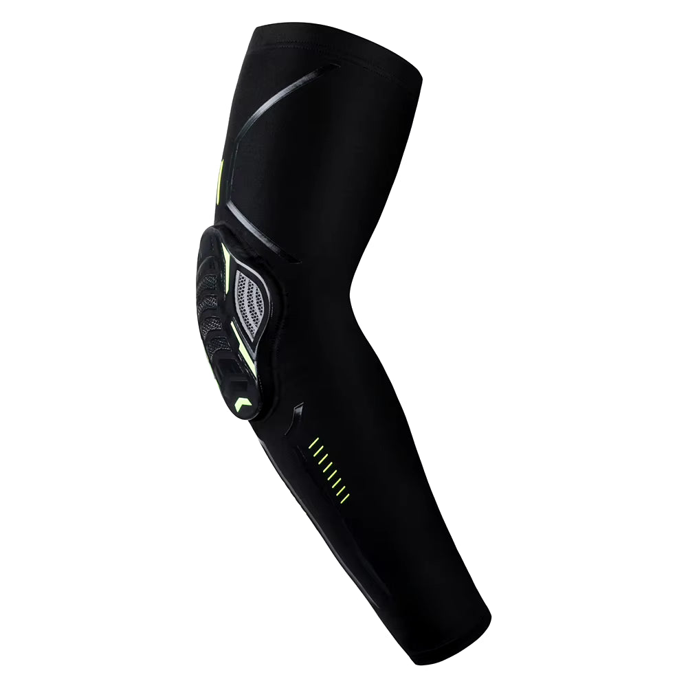 Sports Arm Guard Compression Sleeve - Crashproof Elbow Protection with UV Shield for Running, Fishing, and Cycling