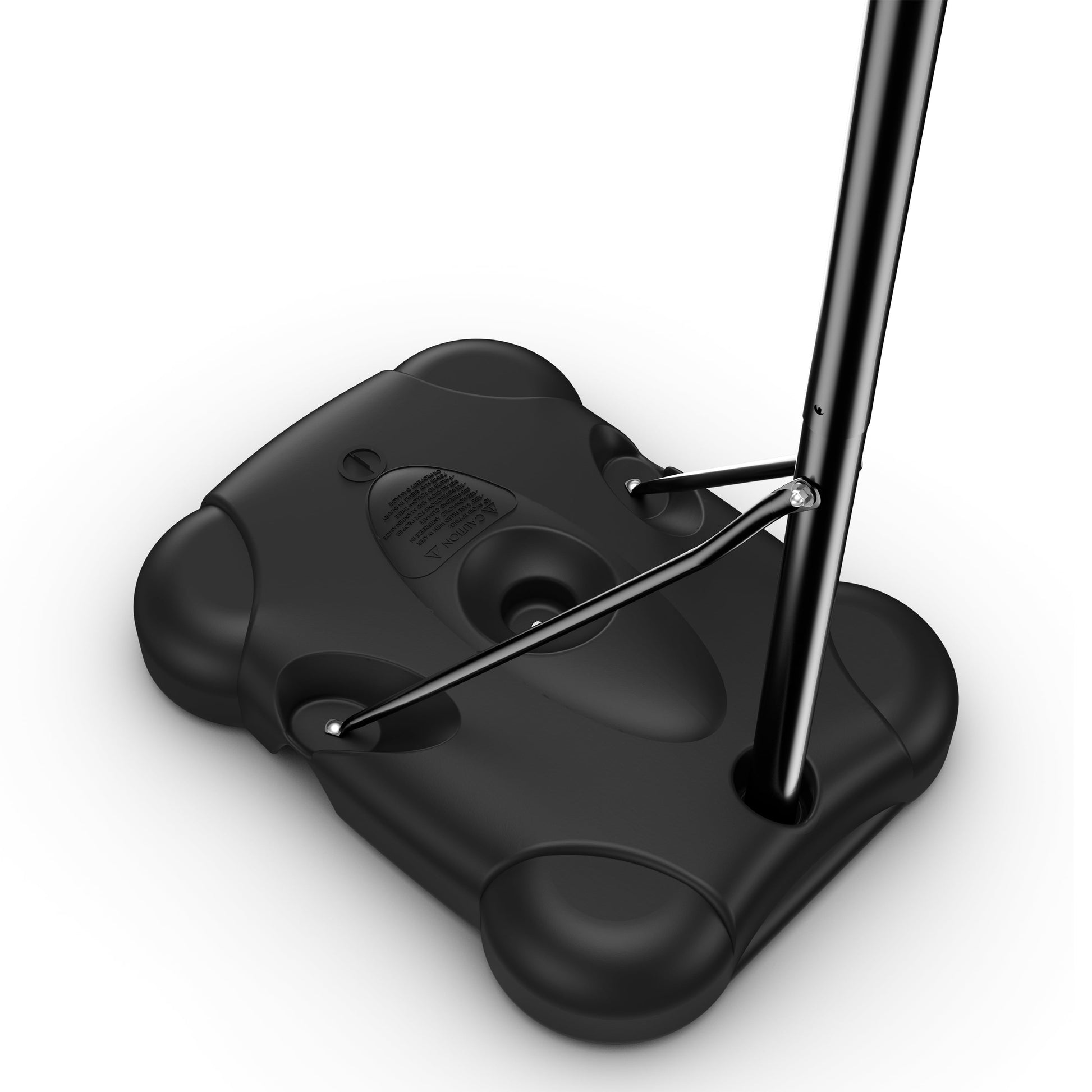 32-Inch Portable Basketball Hoop with Eco-Composite Backboard and Adjustable Height for Outdoor Use