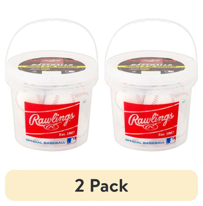 Official League Recreational Practice Baseballs (16 Pack) - Youth/8U OLB3 with Bucket - 8 Count