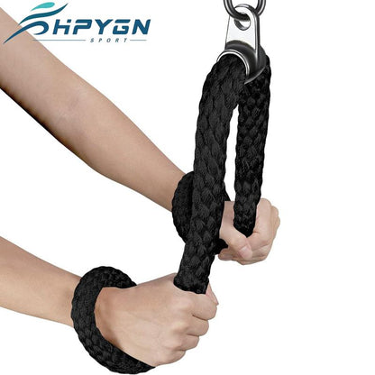 Tricep Rope, Press down Cable Machine Attachment Set, LAT Pulldown Attachment, Cable Machine Accessories for Home Gym, Exercise Machine Attachments Pulley System Gym Pull down Rope, Patented,Best Christmas Gifts for Men,Fitness Equipment,Home Gym Weight L