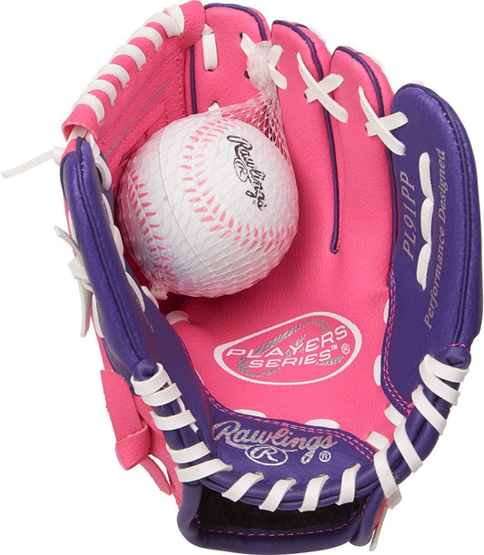 Players Series T-Ball and Youth Baseball Gloves, Available in Sizes 9" to 11.5", Multiple Styles