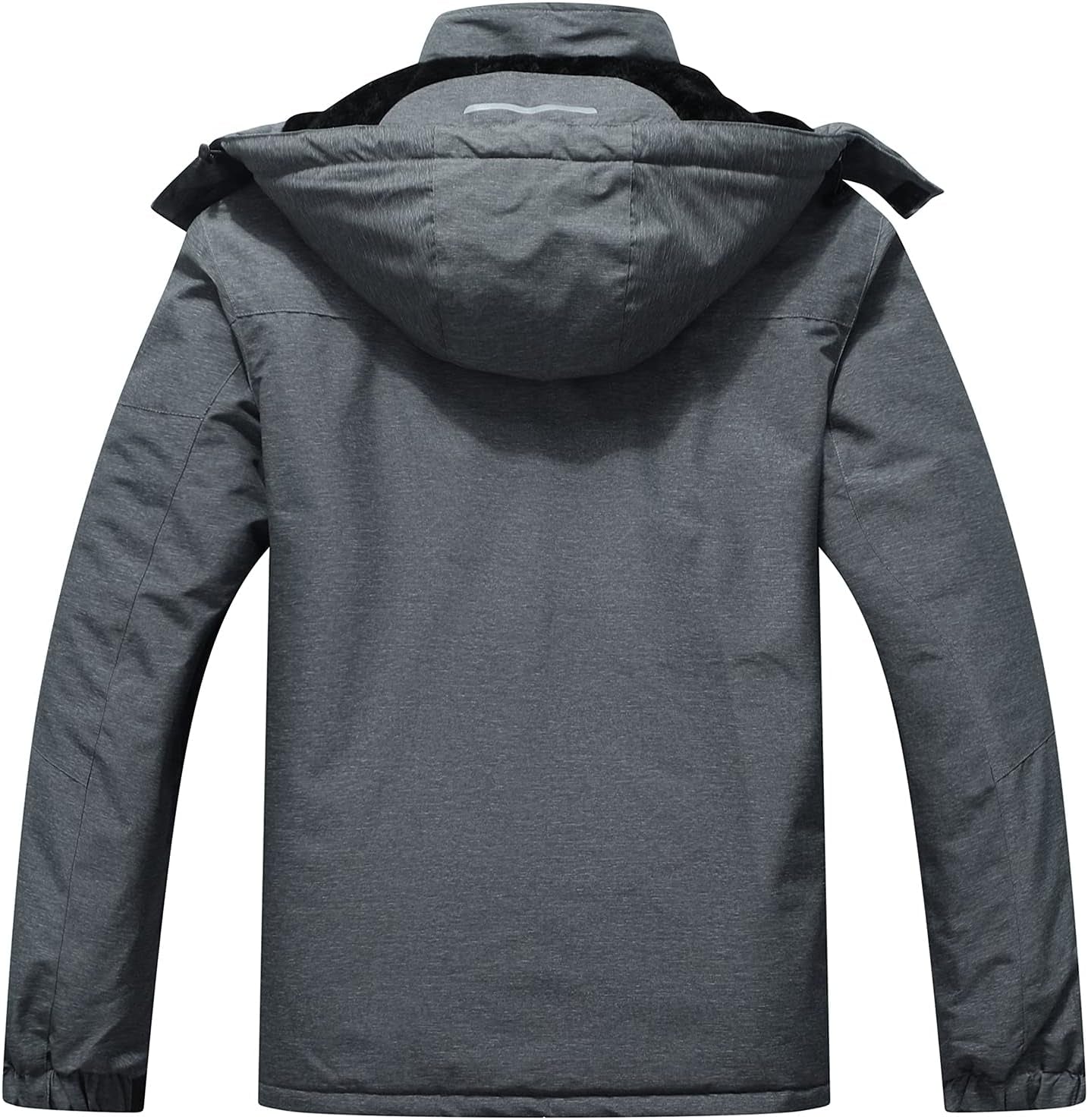 Men's Waterproof Ski Jacket - Insulated Winter Snow Coat with Hood